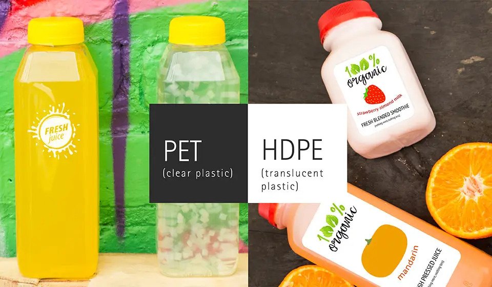 پلاستیک HDPE در مقابل پلاستیک PET: تفاوت چیست؟
